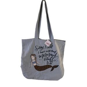 Primitives by Kathy Double-Sided Tote Bag, Large, Important Mermaid